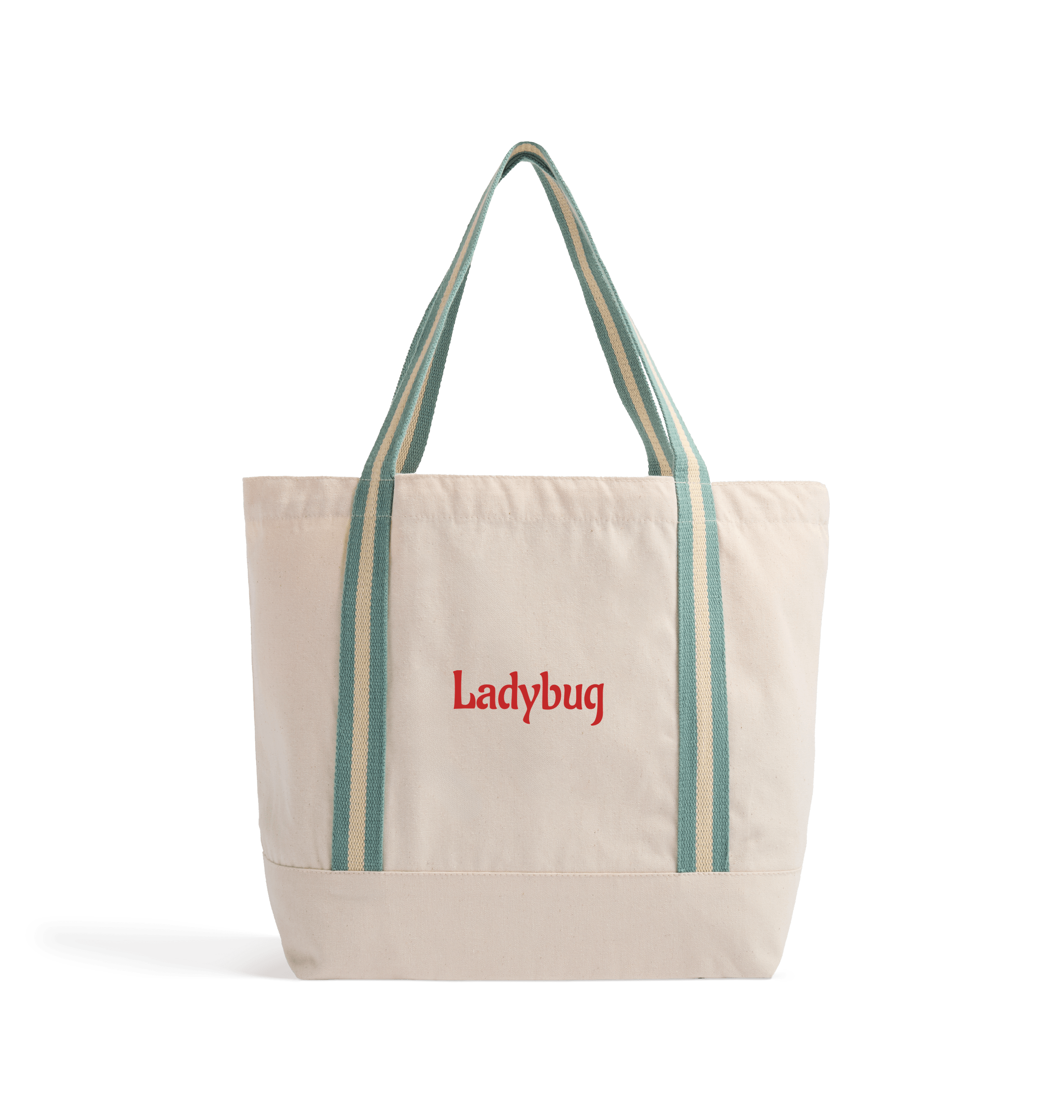 Natural/Sage Green Bag Front