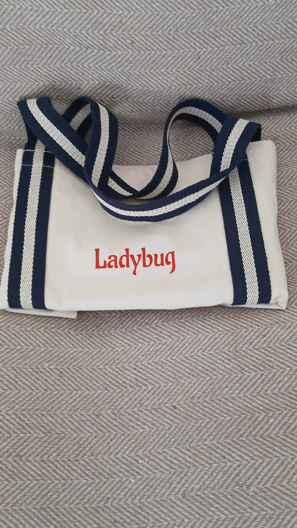Organic cotton beach & picnic bag