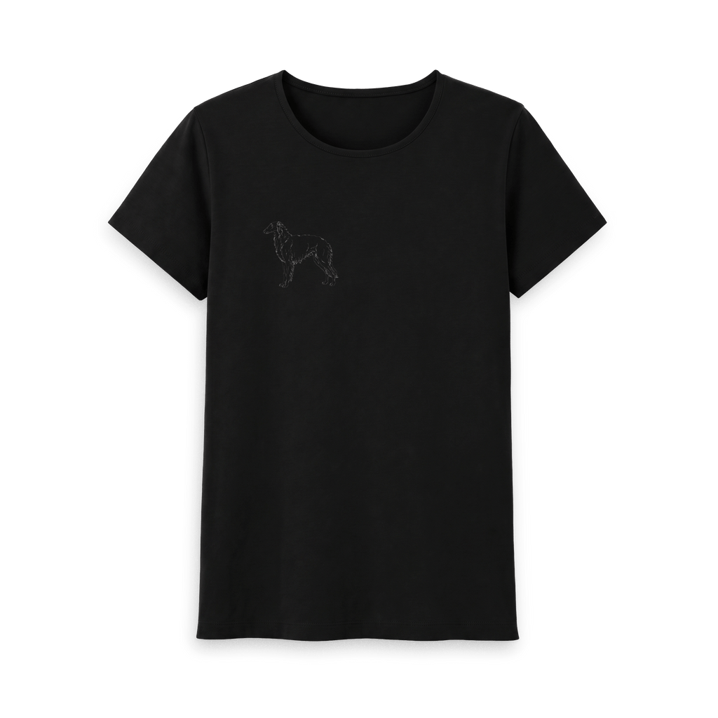 Black Printed T-shirt Front