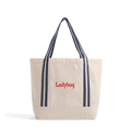 Natural/French Navy Bag Front
