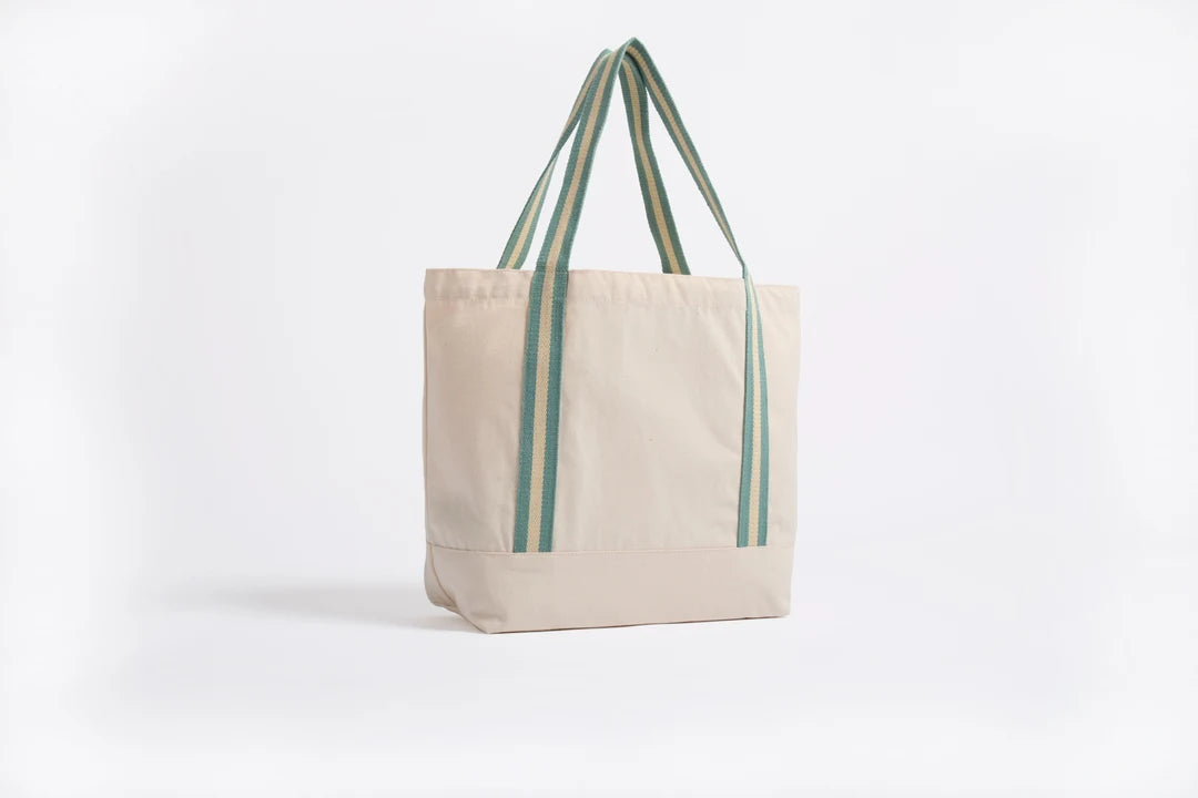 Organic cotton beach & picnic bag