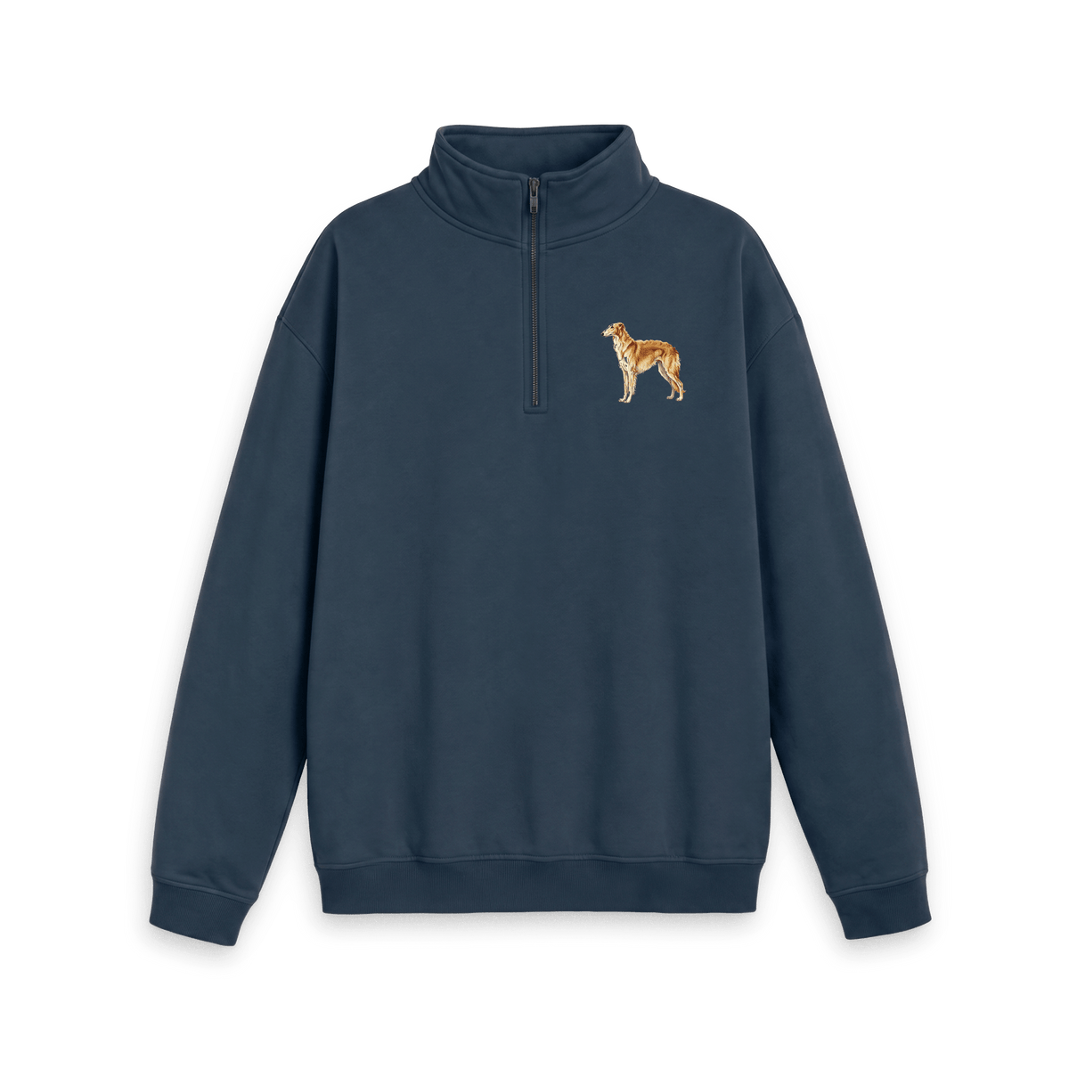 Navy Printed Sweater Front