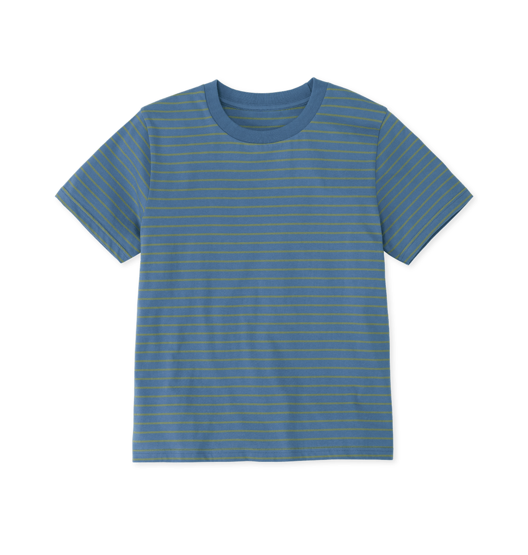 Solent & Sage Stripes Printed T-shirt Front